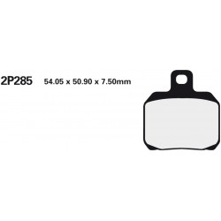Zadní brzdové destičky Nissin Ducati 1200 Multistrada 2010 - 2014 směs ST