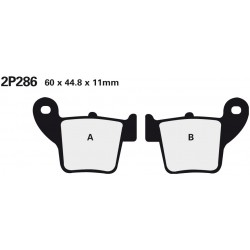 Zadní brzdové destičky Nissin Honda CRF 450 Efi 2009 - 2012 směs ST
