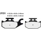 Rear brake pads Nissin Yamaha Bear-Buckmaster 4WD 2000 -  type ST