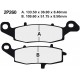 Přední brzdové destičky Nissin Kawasaki KLR 650 C1-C4 1995 - 1998 směs NS
