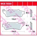 Bremsbeläge hinten TRW / Lucas Honda VTX 1800 C 2001 - 2008 směs SH