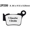 Zadní brzdové destičky Nissin Husqvarna SM 510 R 2006 -  směs ST