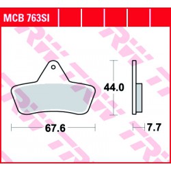 Zadní brzdové destičky TRW / Lucas Arctic Cat  500 2x4/4x4 1998 - 2004 směs SI