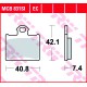 Rear brake pads TRW / Lucas Husqvarna CR 65  2012 -  směs SI