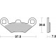 Přední brzdové destičky SBS Polaris  330 ATP 2004 - 2005 směs ATS