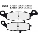 Přední brzdové destičky Nissin Suzuki GSF 650 Bandit / S Bandit Left/Rear 2005 směs NS
