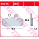 Bremsbeläge hinten TRW / Lucas Moto Guzzi V9 850 X-Track 2017 - 