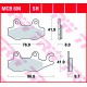 Zadní brzdové destičky TRW / Lucas Triumph  1050 Tiger SE ABS 2010 - 