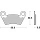 Vorne bremsbeläge SBS Polaris  500 Ranger XP 2006 - 2009 směs ATS