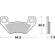 Přední brzdové destičky SBS Arctic Cat  300 4x4 2005 směs ATS