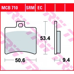 Rear brake pads TRW / Lucas Aprilia  500 Atlantic 2002 - 2005