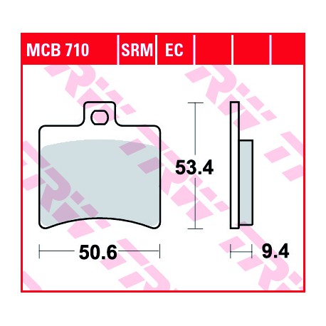 Rear brake pads TRW / Lucas Aprilia  500 Atlantic 2002 - 2005