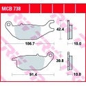 Bremsbeläge hinten TRW / Lucas Yamaha YZF 150 R15 2014 - 