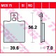 Zadní brzdové destičky TRW / Lucas Ducati  750 Monster 1996 - 1999