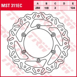 Front brake disc TRW / Lucas Yamaha YZ 250 F 2001