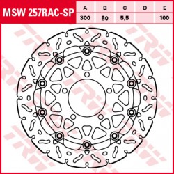 Front brake disc TRW / Lucas Kawasaki Z 1000 SXABS 2014 - 2016