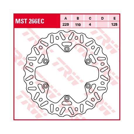 Zadní brzdový kotouč TRW / Lucas Husqvarna TC 125  2014 - 2015