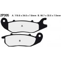 Přední brzdové destičky Nissin Honda CBR 150 R 2000 - 2003 směs NS