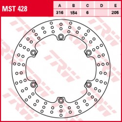 Zadní brzdový kotouč TRW / Lucas Honda ST 1100 PanEuropean,ABS 1992 - 1995