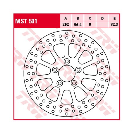 Zadní brzdový kotouč TRW / Lucas Harley-Davidson FLSTSB 1584 CrossBones 2008 - 2011