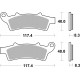 Přední brzdové destičky SBS Kymco  125 People GTi 2012 - 2015 směs CT