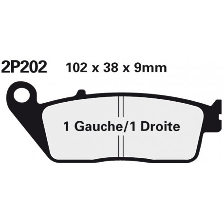Přední brzdové destičky Nissin Honda CBR 600 F 2011 -  směs NS