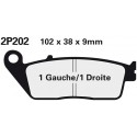 Přední brzdové destičky Nissin Honda CBR 600 F3 1995 - 1998 směs NS