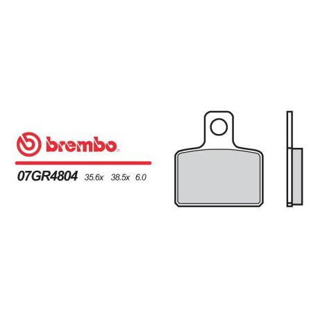 Přední brzdové destičky Brembo Husqvarna 50 CR SENIOR 2006 -  směs 04