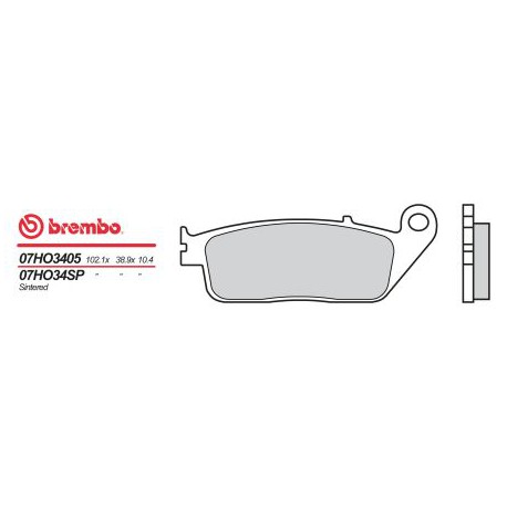 Přední brzdové destičky Brembo Kymco 250 VENOX 2001 -  směs 05