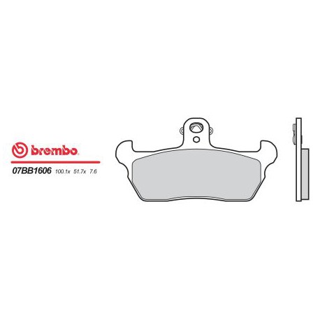 Vorne bremsbeläge Brembo Moto Morini 501 EXCALIBUR 1990 - 1994 typ 06