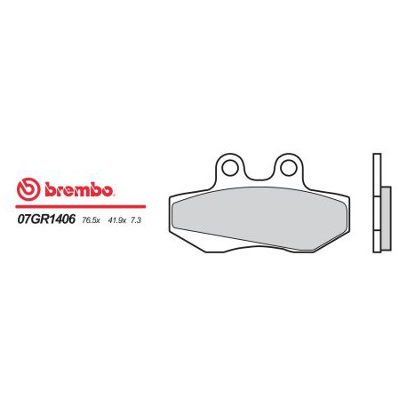 Přední brzdové destičky Brembo Rieju 50 SPIKE 2002 -  směs 06