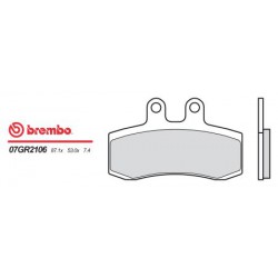 Přední brzdové destičky Brembo MZ 660 BAGHIRA MUZ 1996 -  směs 06