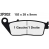 Přední brzdové destičky Nissin Triumph 800 Speedmaster 2003 - 2004 směs NS