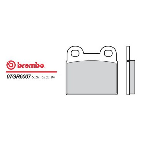 Přední brzdové destičky Brembo BMW 450 R 45 1978 - 1980 směs 07