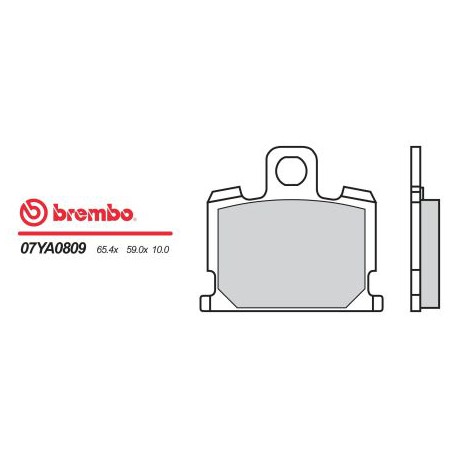 Přední brzdové destičky Brembo Yamaha 550 XJ SECA 1981 -  směs 09