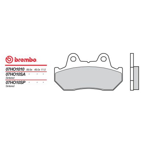 Přední brzdové destičky Brembo Honda 500 GL D 1981 -  směs 10