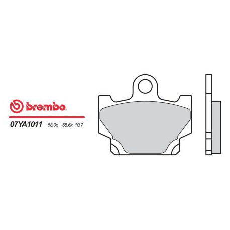 Přední brzdové destičky Brembo Yamaha 550 XZ 1983 -  směs 11