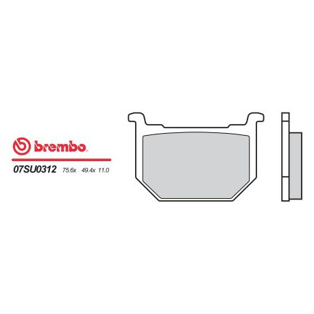 Vorne bremsbeläge Brembo Suzuki 550 GS ET, LT 1980 - 1981 typ 12