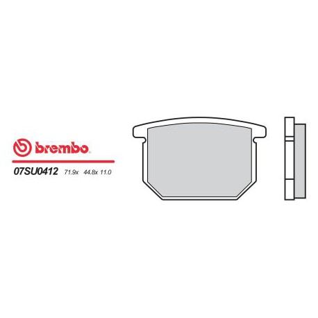 Přední brzdové destičky Brembo Suzuki 680 RG 1986 - 1987 směs 12