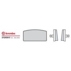 Přední brzdové destičky Brembo BMW 750 R 75/6 1974 - 1976 směs 15