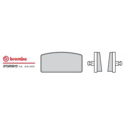 Front brake pads Brembo BMW 900 R 90 S 1973 - 1976 type 15