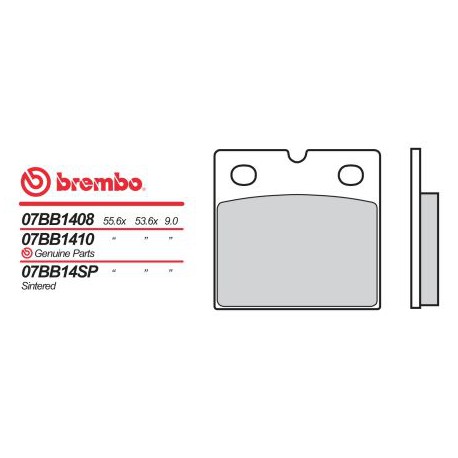 Přední brzdové destičky Brembo MZ 500 SILVER STAR CLASSIC 1993 -  směs 18
