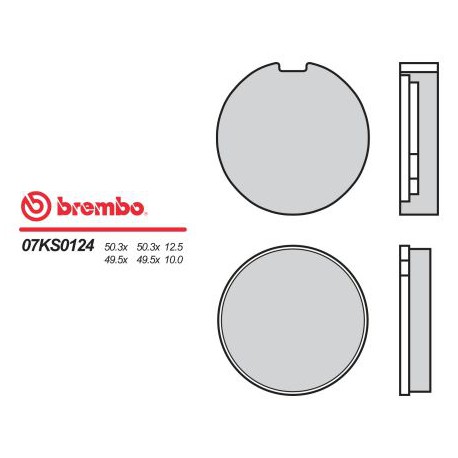 Přední brzdové destičky Brembo Suzuki 380 GT A, B, K, L, M 1973 - 1977 směs 24
