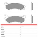 Front brake pads Brembo Honda 125 PCX 2009 -  type CC