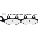 Front brake pads Nissin Yamaha WR 250 1990 type NS