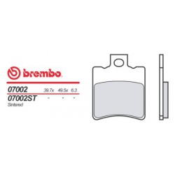 Front brake pads Brembo Benelli 50 491 ARMY 1997 - 2001 type OEM