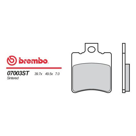 Front brake pads Brembo Piaggio 100 FREE 2002 -  type OEM