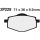 Přední brzdové destičky Nissin Yamaha DT 125 R 1996 - 1997 směs NS