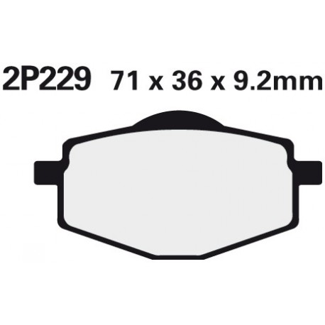 Přední brzdové destičky Nissin Yamaha DT 125 R 1996 - 1997 směs NS