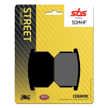 Přední brzdové destičky SBS Suzuki GSX 750 ES, EF, STS 1986 - 1988 směs HF